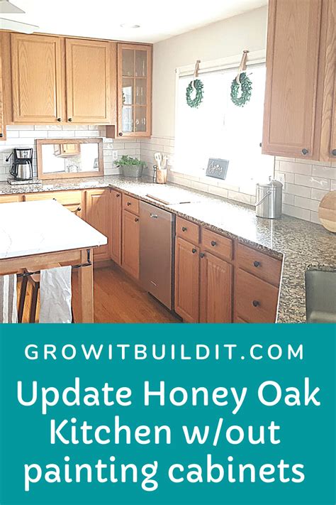 honey oak cabinets stainless steel appliances|how to update honey oak cabinets.